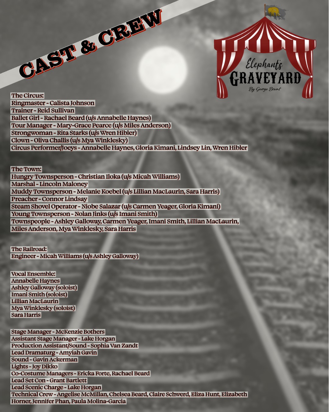Casting Posted for Elephants Graveyard